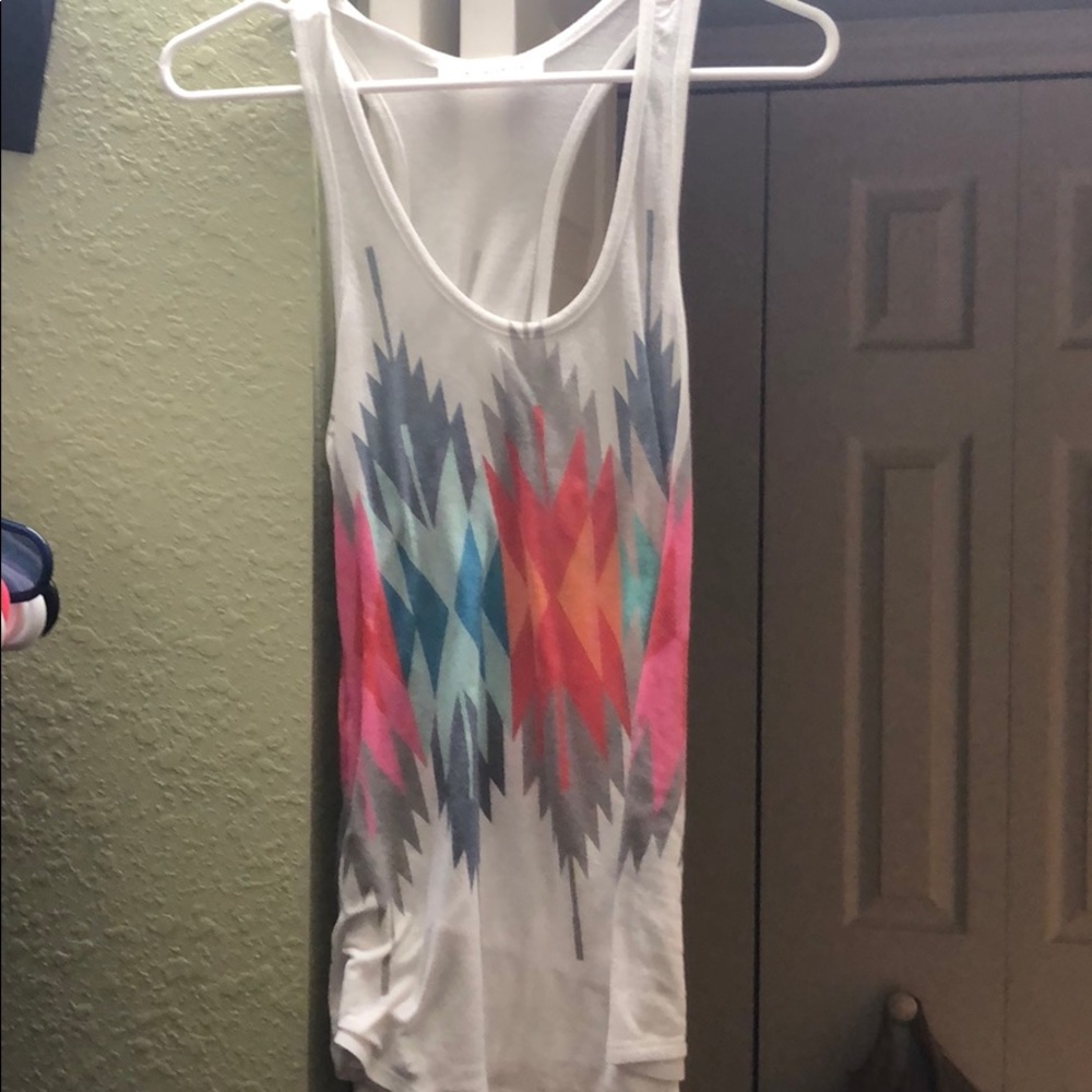 Aztec print tank
